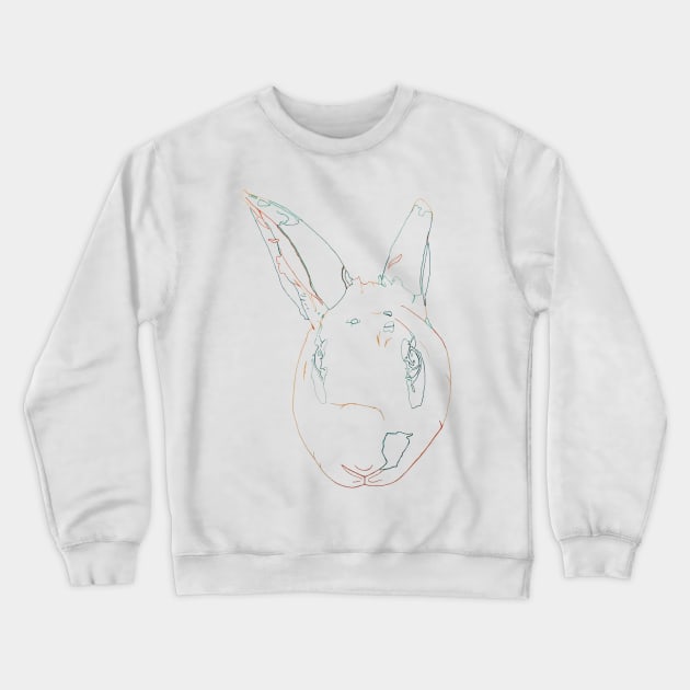 Rabbit Crewneck Sweatshirt by RaLiz